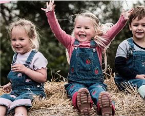 Children's Dungarees With Maisie + Moo